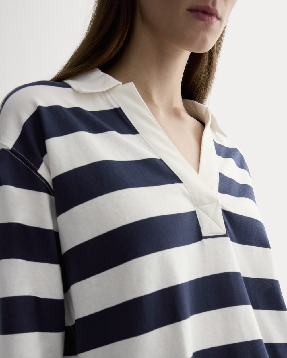 The Mariner Rugby Top | Navy / Bone