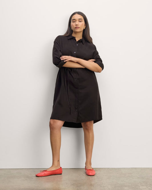 The Must-Have Shirtdress in Butterlite | Black