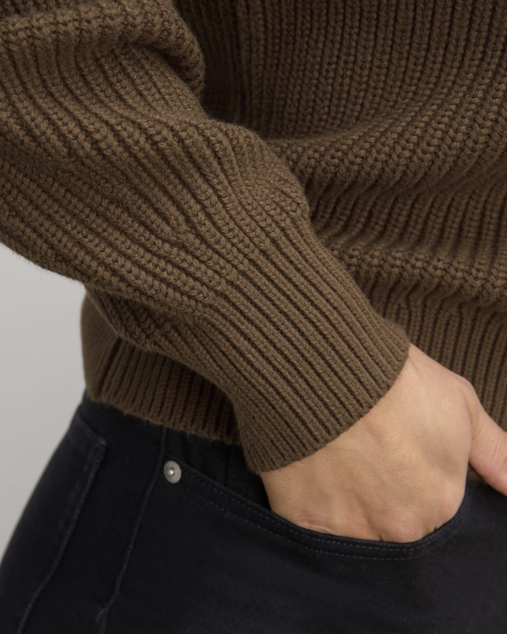 The Boxy Cardigan in Everyday Cotton | Cocoa