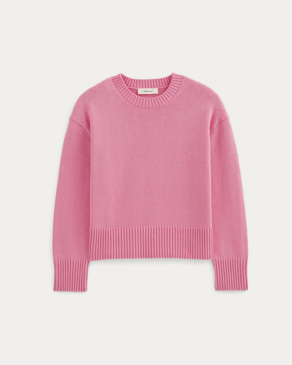 The Boxy Sweater in Everyday Cotton | Deep Pink