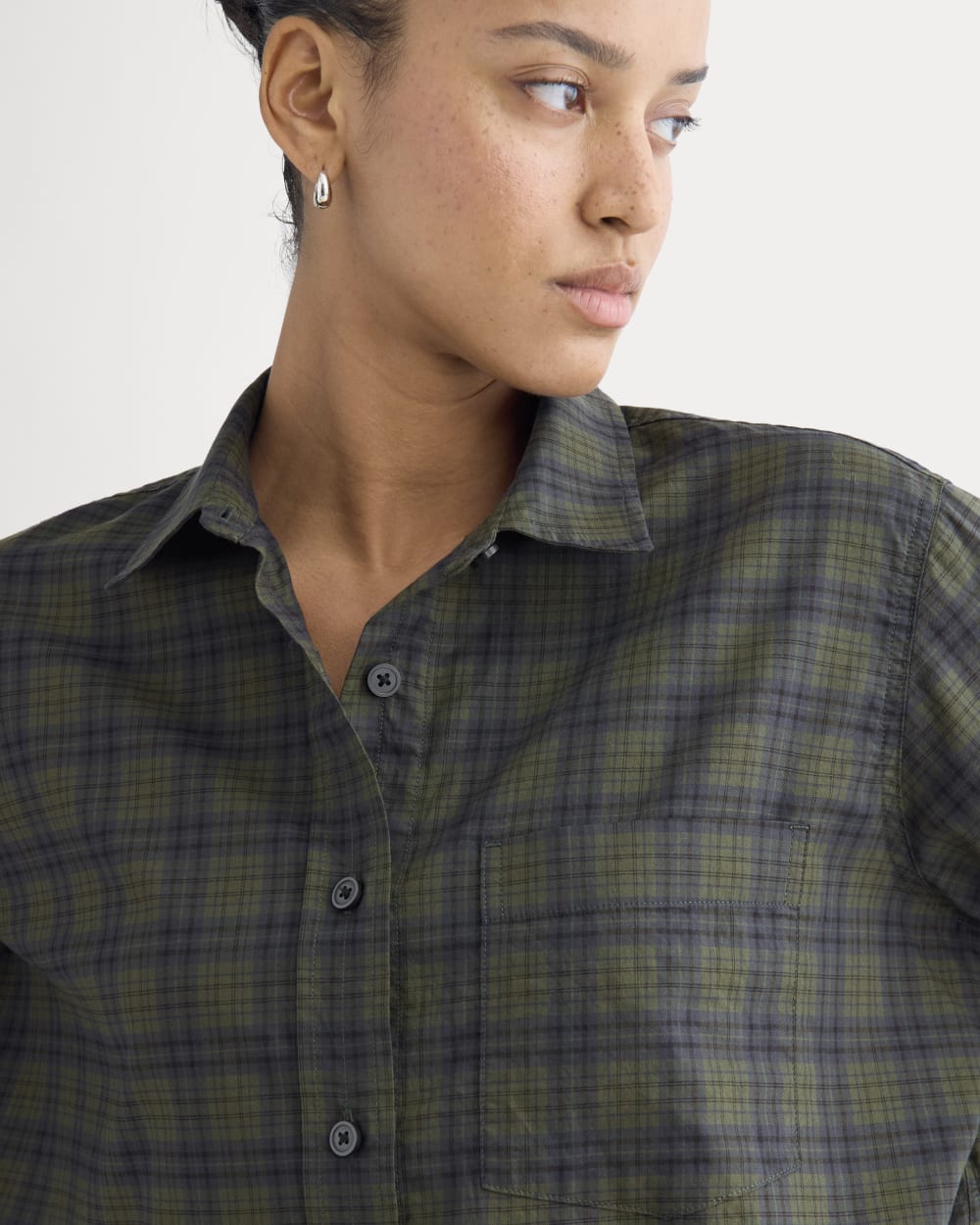 The Way-Short Shirt in Silky Cotton | Duffle Bag Plaid