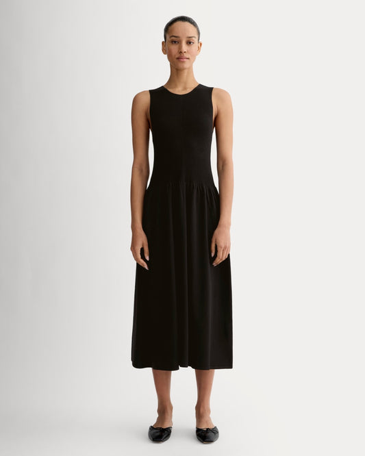 The Knit Crew Dress | Black