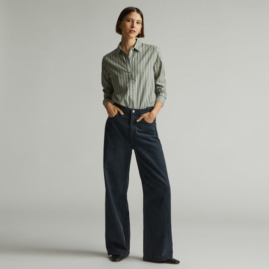 The Must-Have Shirt in Silky Cotton | Green Balsam / Seagrass