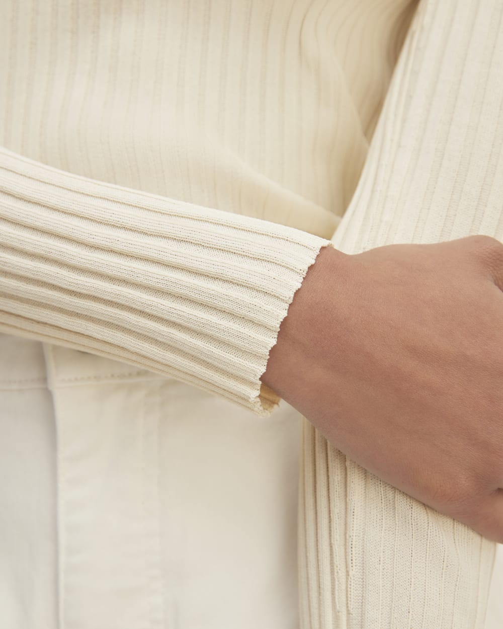 The Viscose Knit Crew | Beige