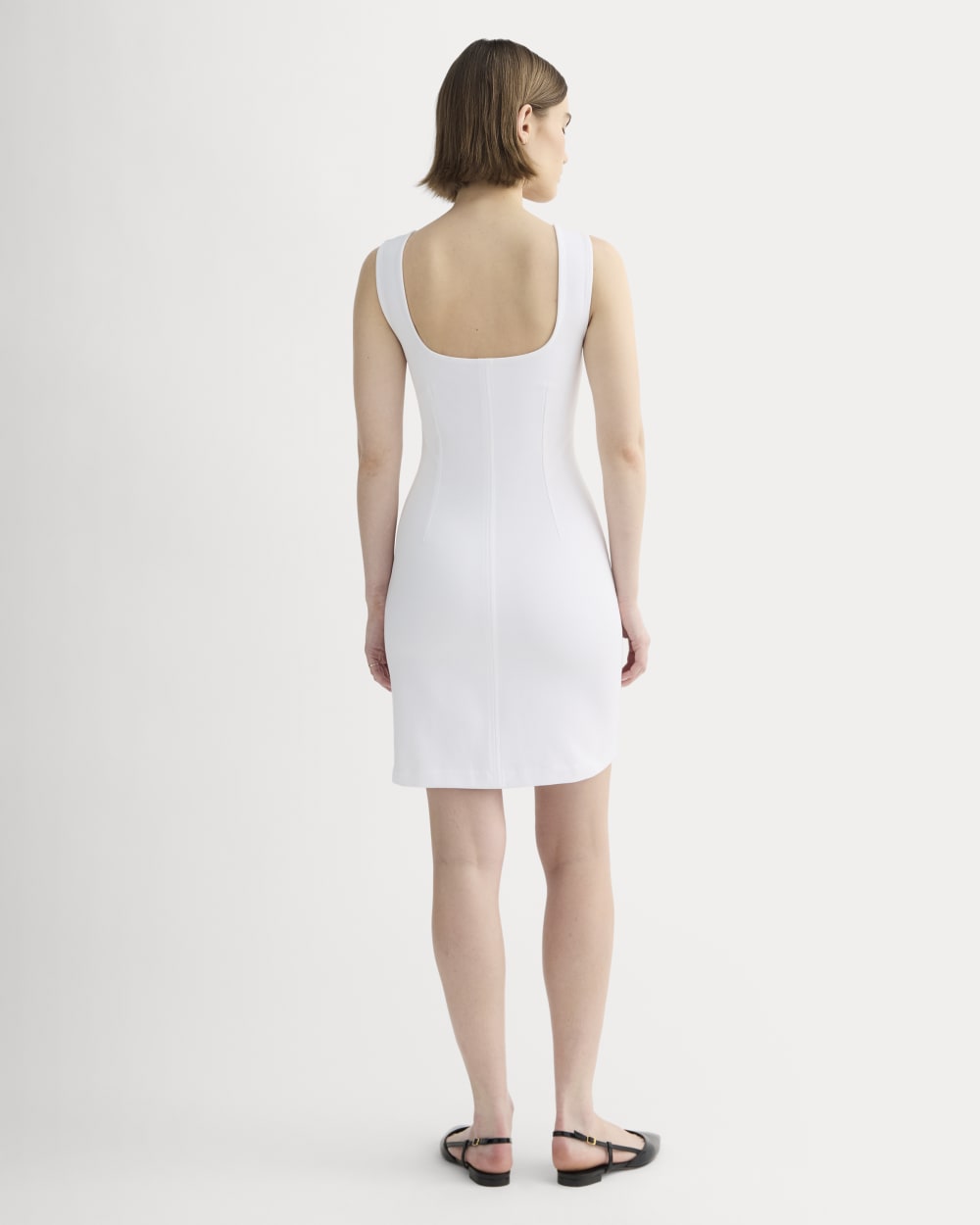 The Dream Square-Neck Dress | White