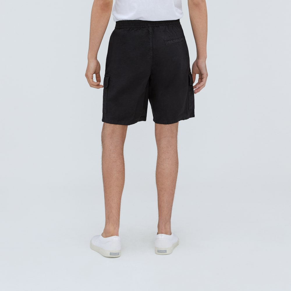 The Cotton Linen Short | Black