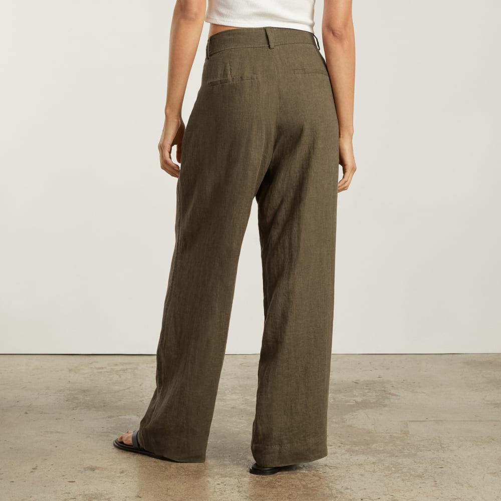 The Linen Way-High® Drape Pant  | Beech