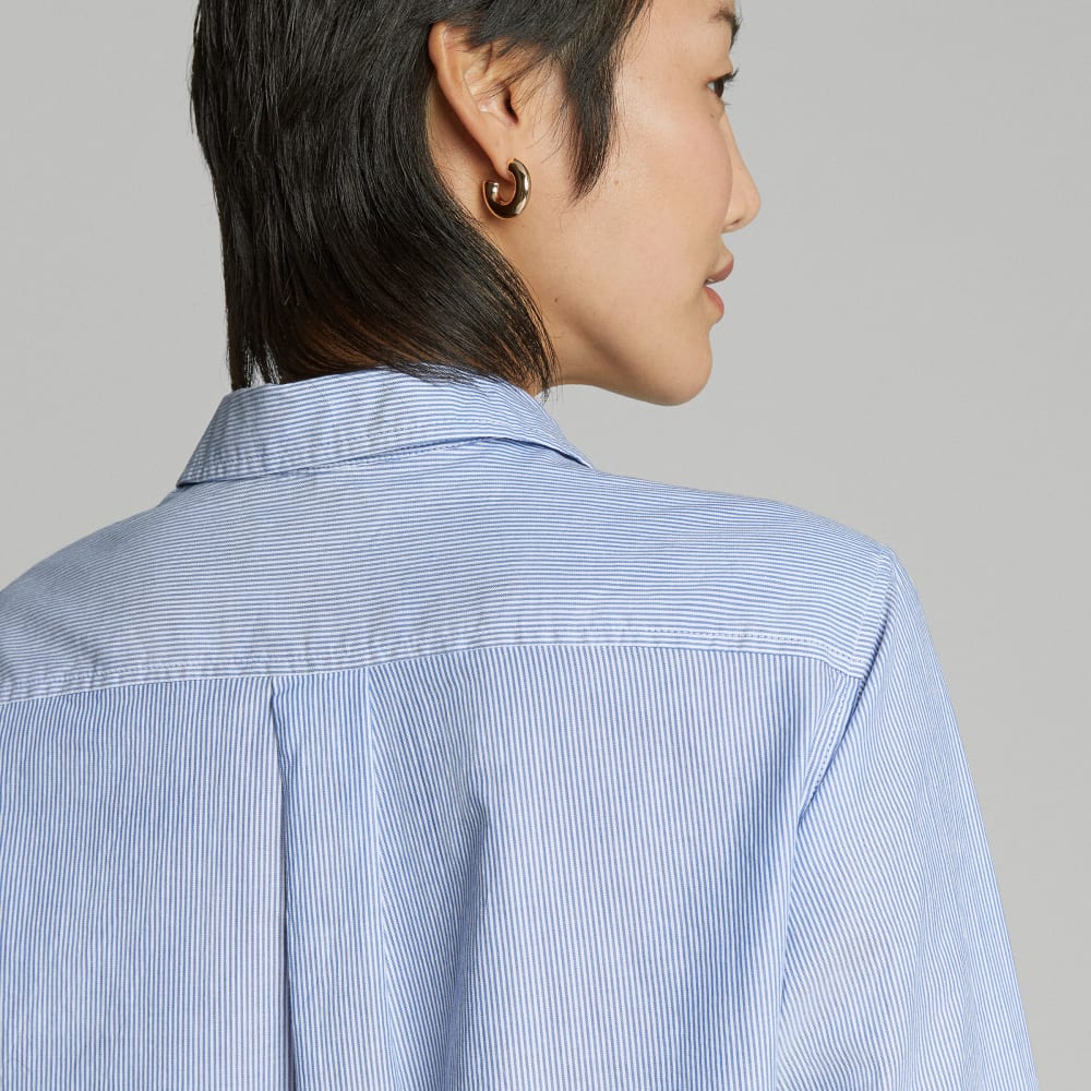 The Must-Have Shirt in Silky Cotton | Lapis Blue / White
