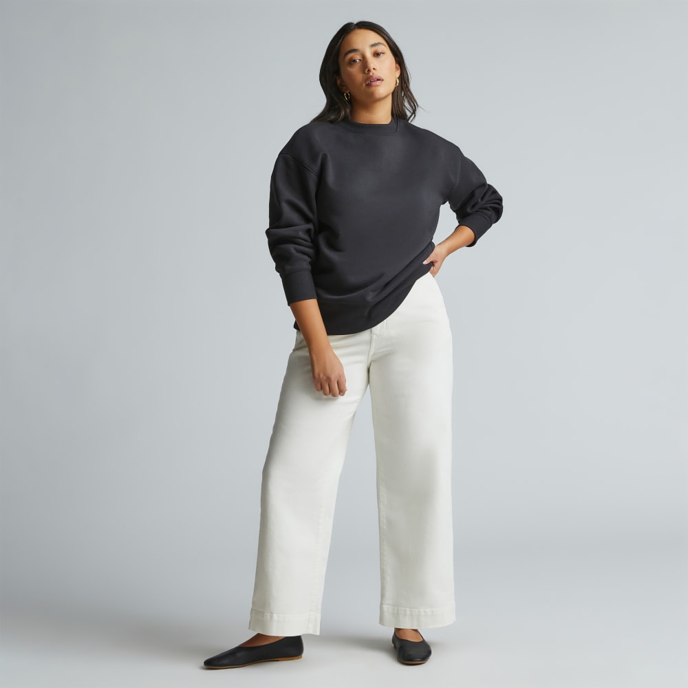 The ReTrack Oversized Crew | Black