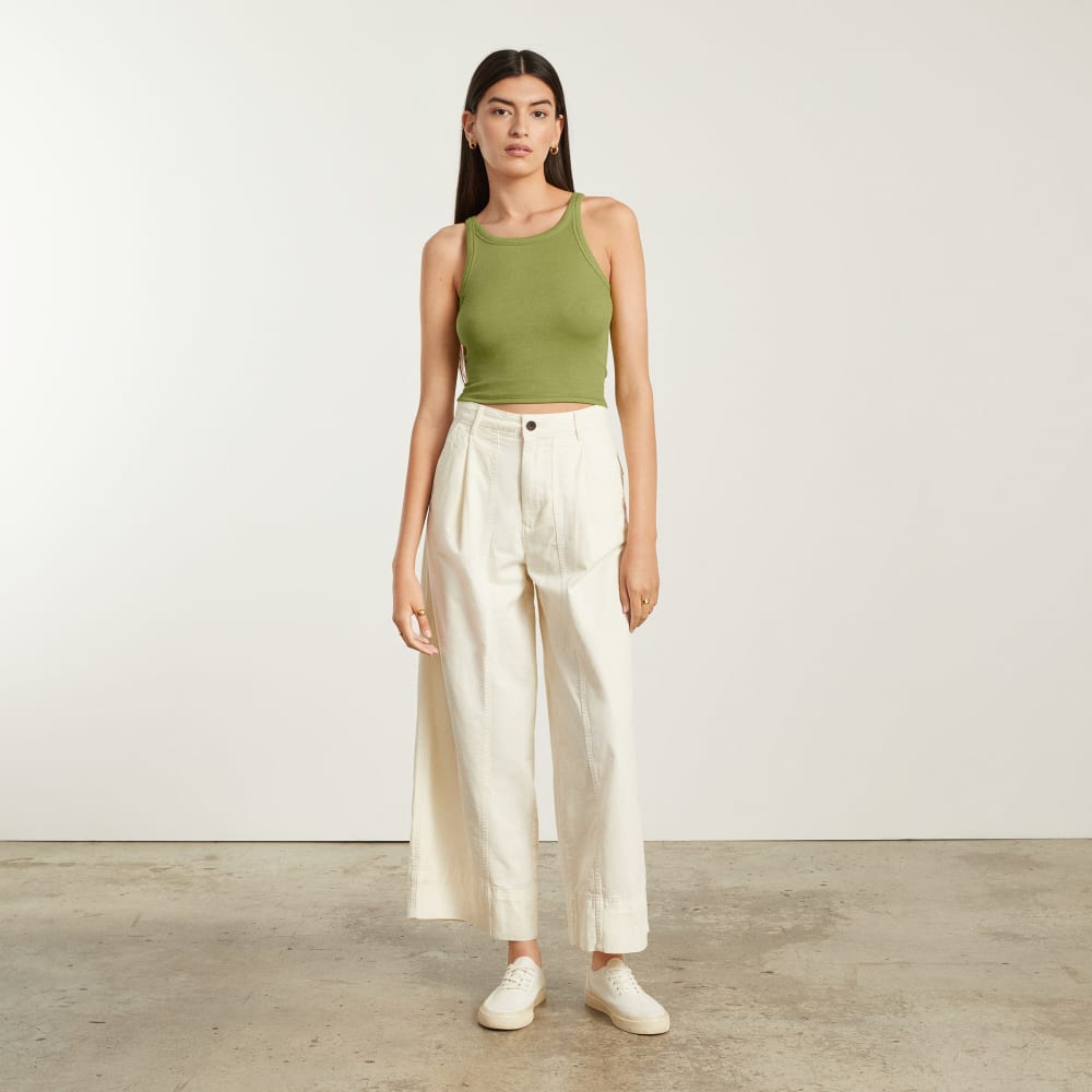 The Pima Micro-Rib Short Tank | Pepper