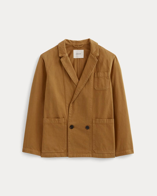 The Denim Chore Blazer | Garment-Dyed Neutral