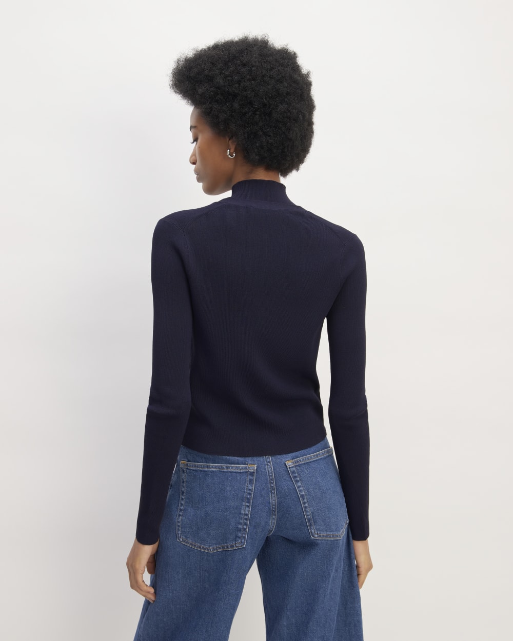 The Viscose Knit Cardigan | Navy