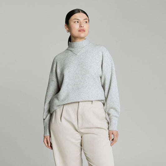 The Cozy-Stretch Pullover |  Heathered Grey