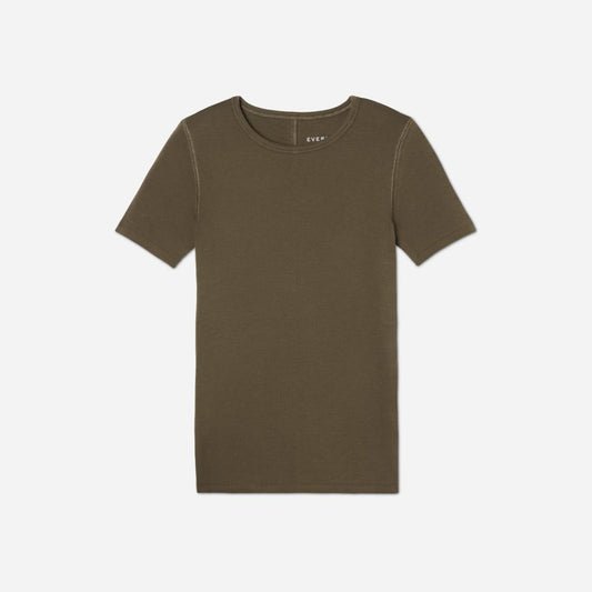 The Pima Micro-Rib Crew Tee | Beech