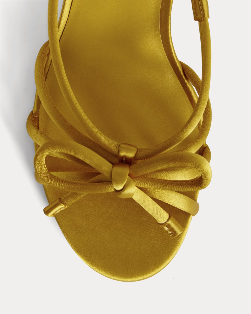 The Bow Heel | Golden Sun Satin