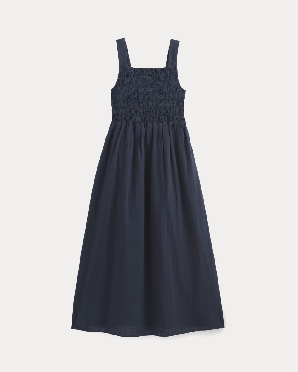 The Gauze Smock Dress | Navy