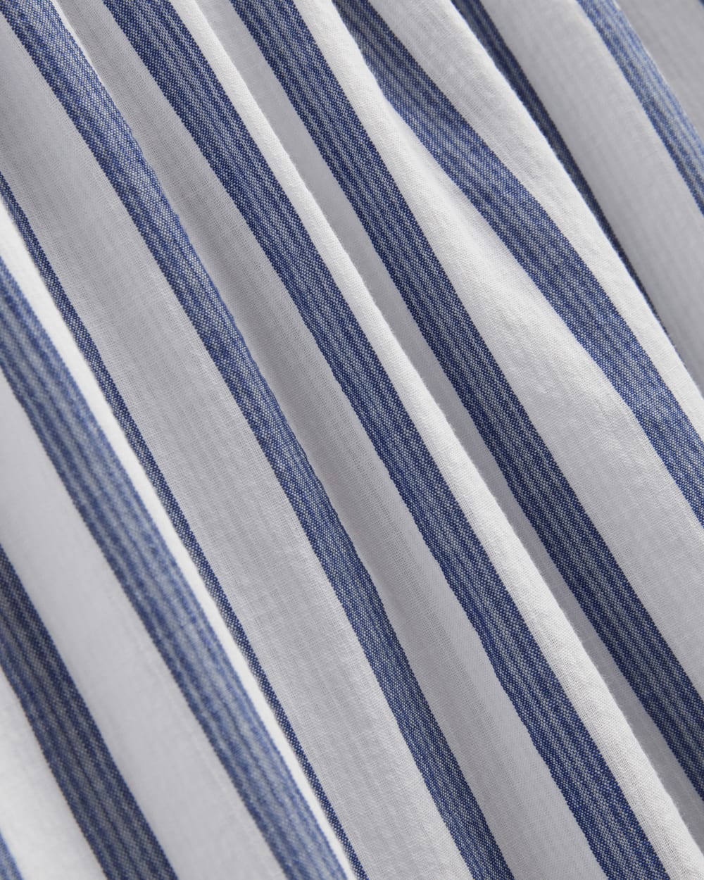 The Gauze Smock Dress | White / Mazarine Blue