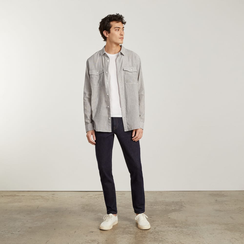 The Long-Sleeve Summer Shirt | Black / White