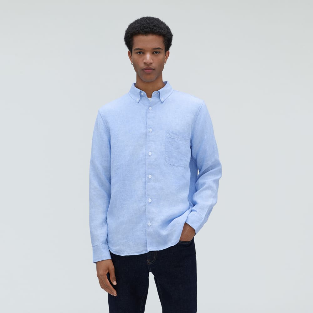 The Classic Shirt in Linen | Light Blue