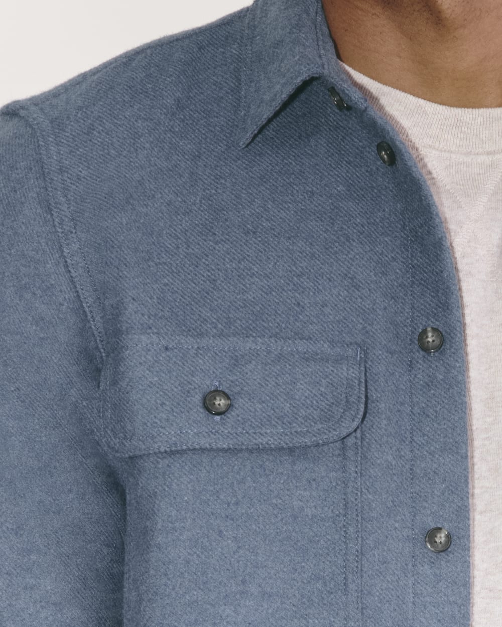 The Heavyweight Overshirt | Uniform | Heather Midnight Navy