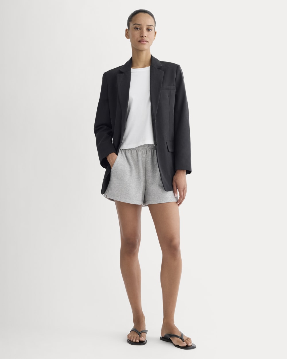The Off Duty French Terry Short | Heathered Grey