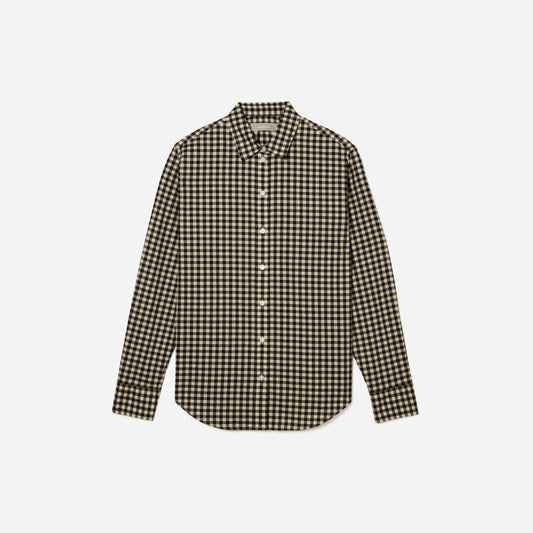 The Must-Have Shirt in Silky Cotton | Black / Canvas Gingham