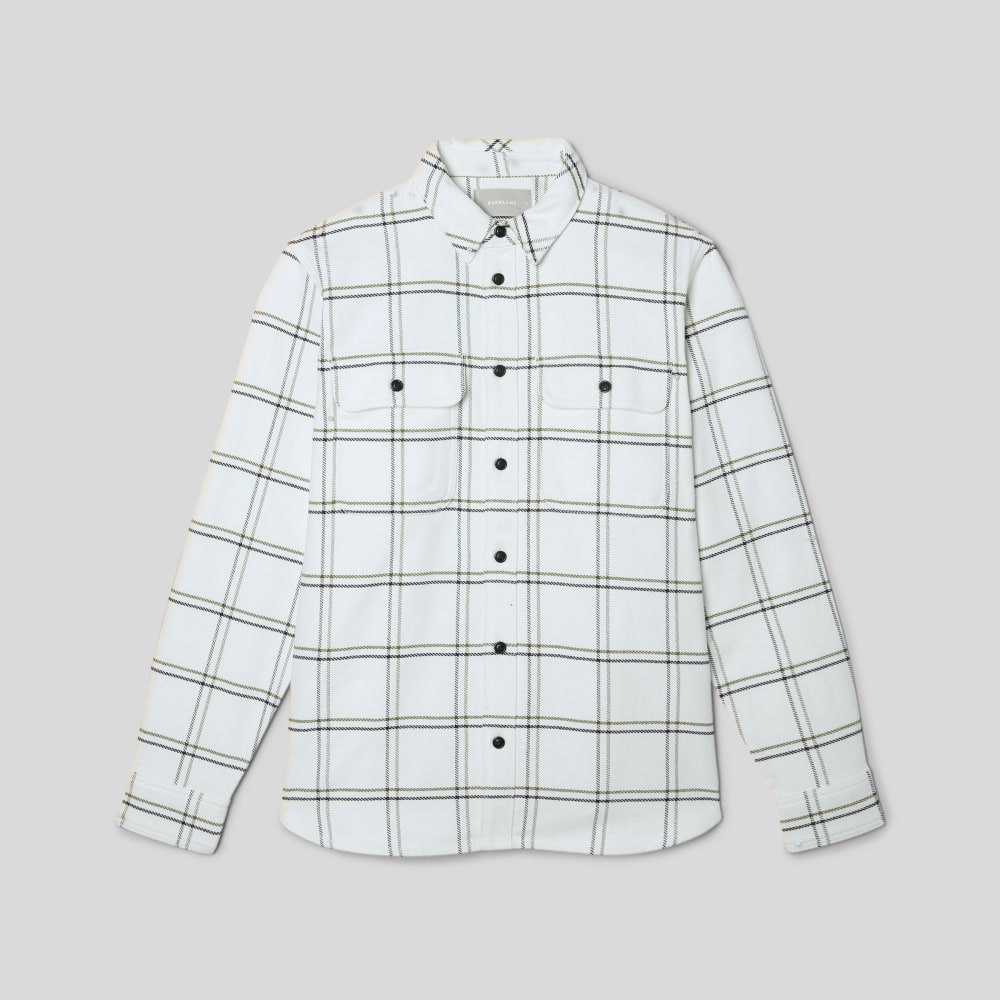The Heavyweight Overshirt | Uniform | Moss Double Windowpane