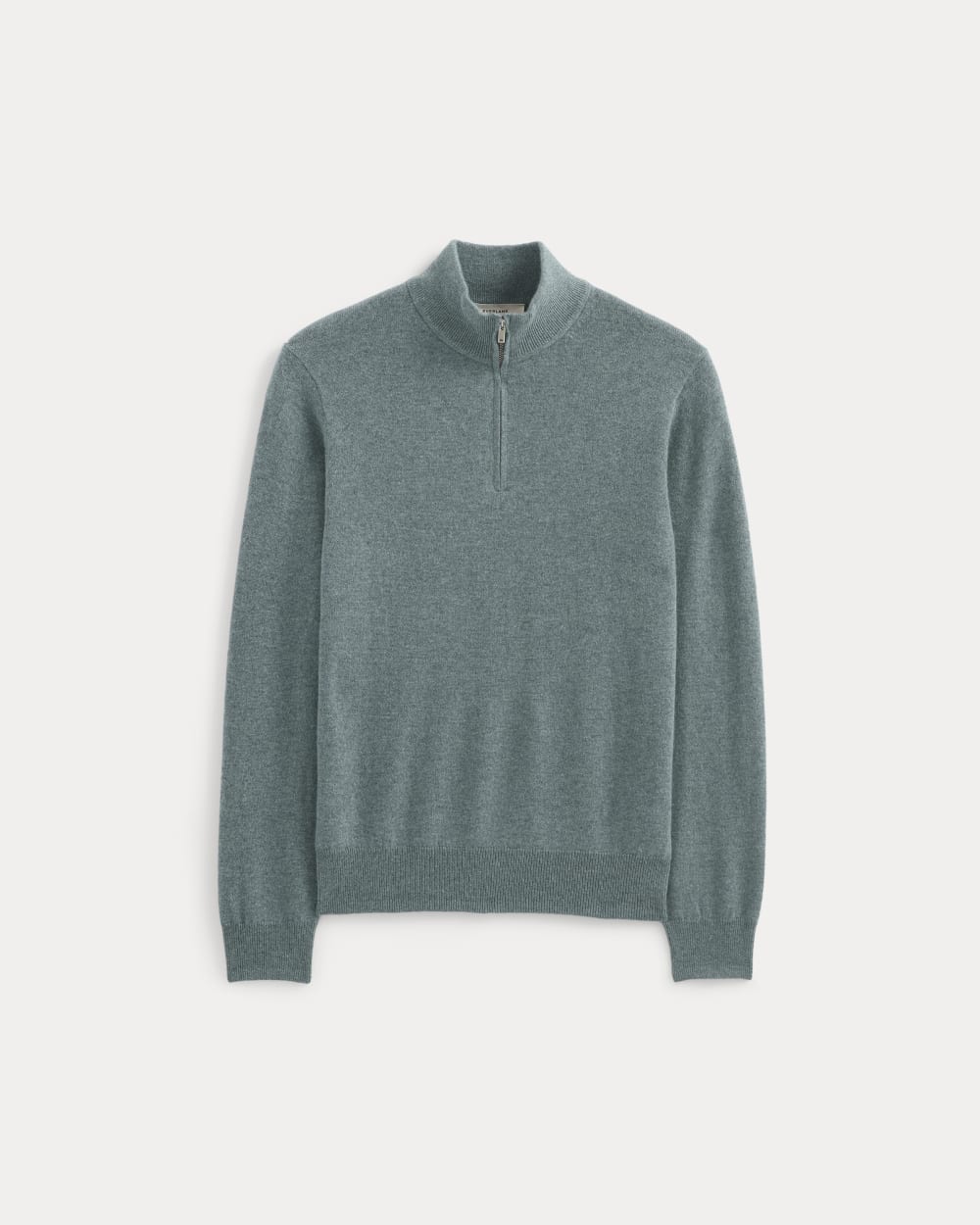 Cashmere Quarter Zip Sweater | Denim Blue