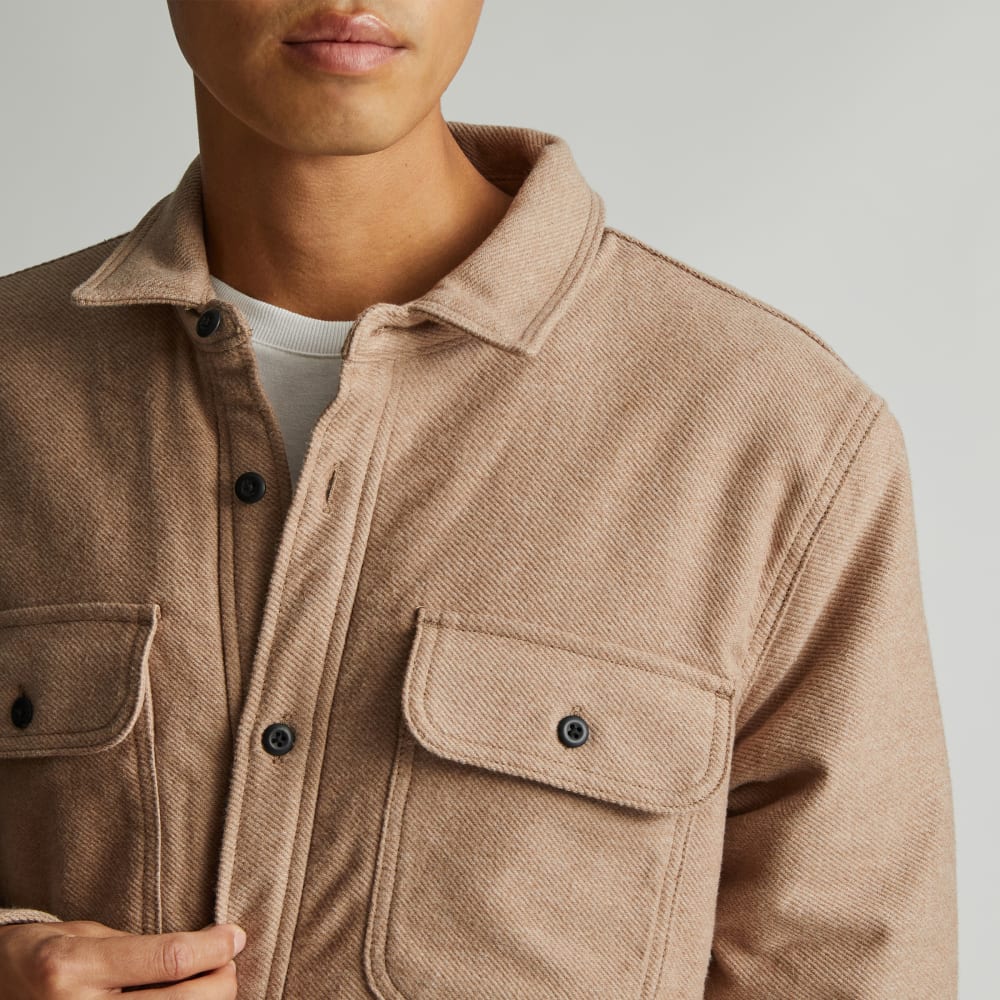 The ReNew Fleece-Lined Heavyweight Overshirt | Mushroom