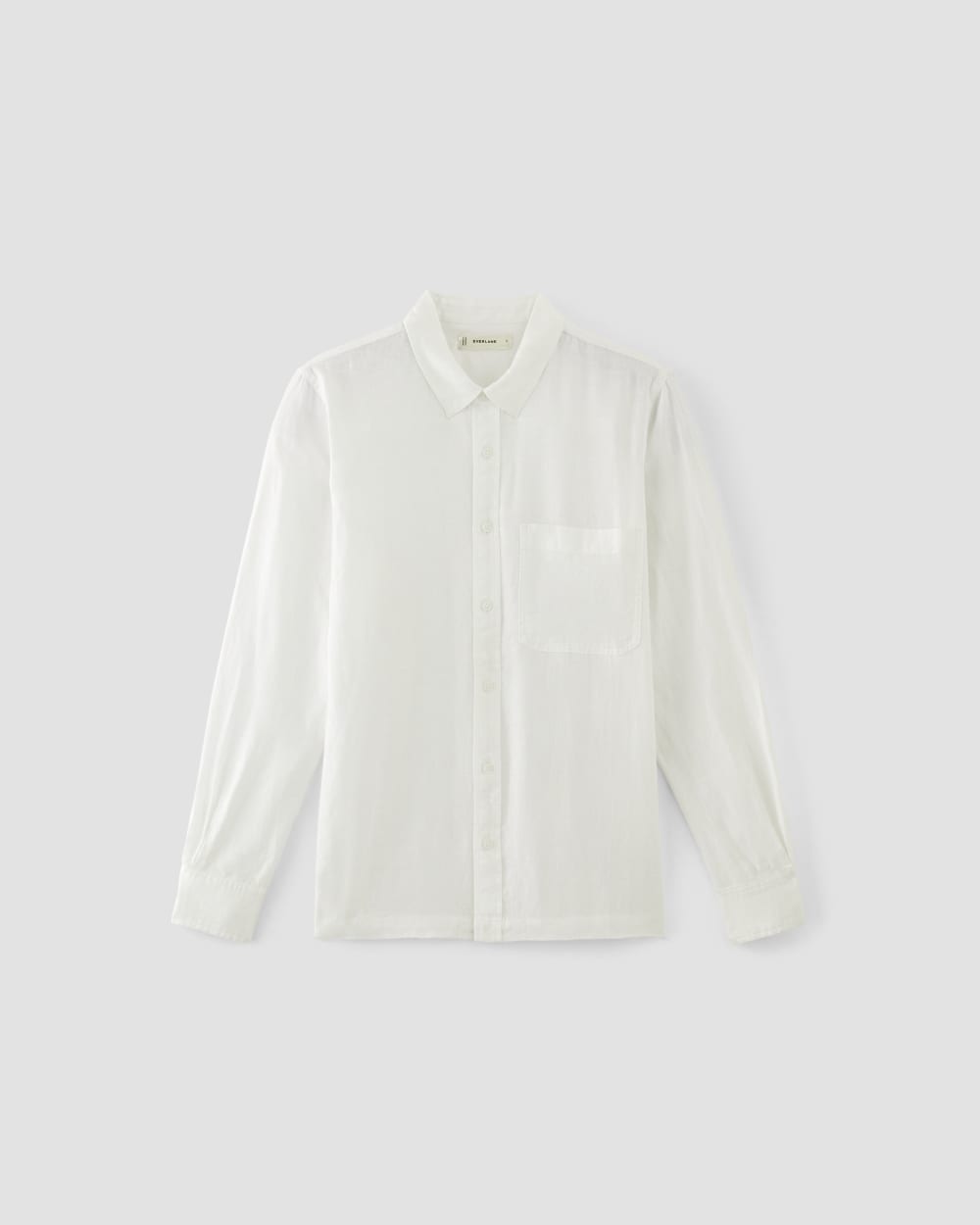 The Linen Straight Hem Shirt | White