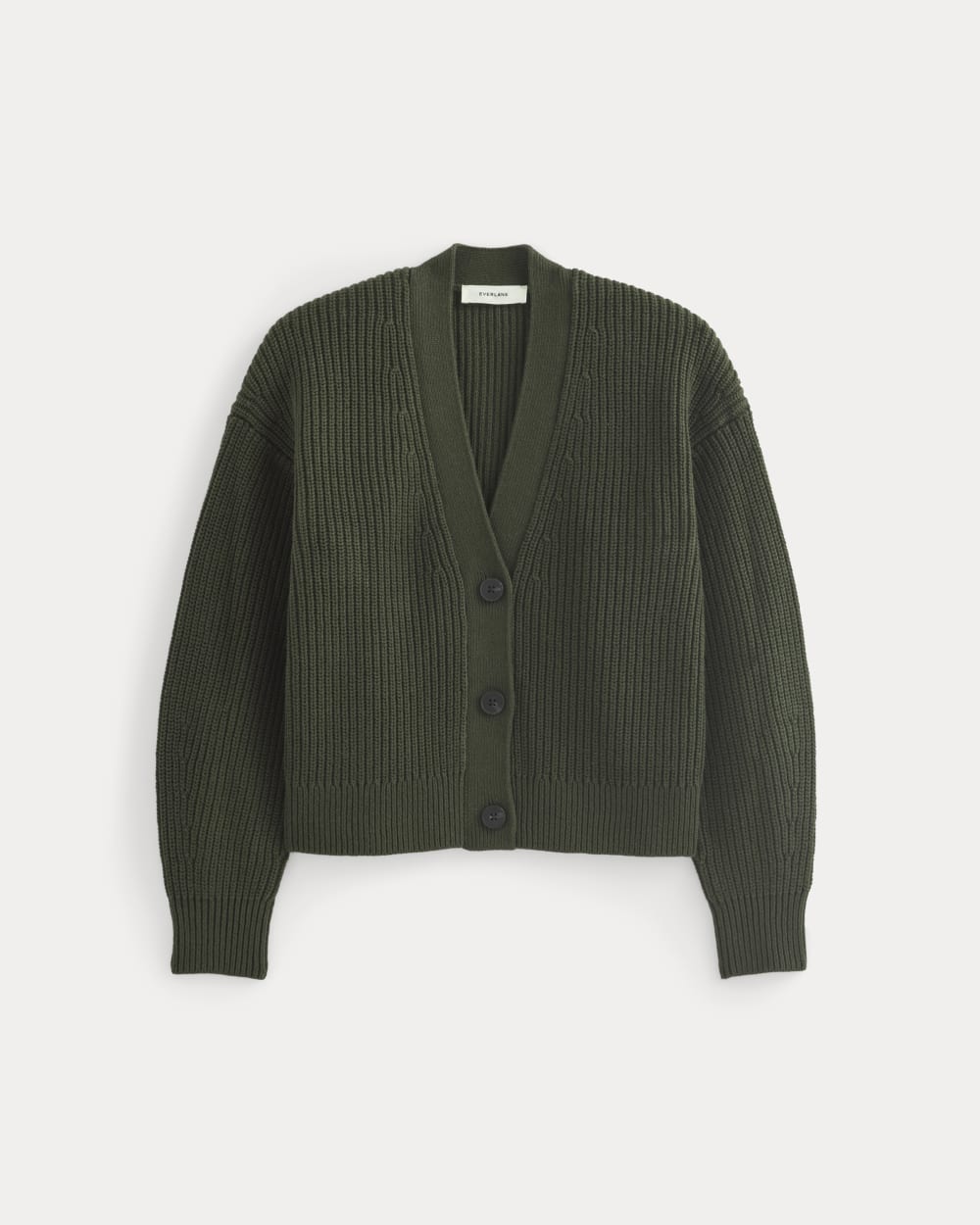 The Boxy Cardigan in Everyday Cotton | Dark Green
