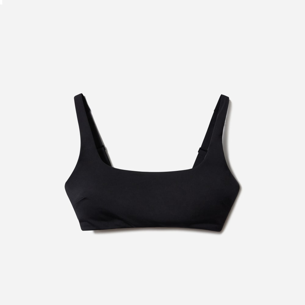 The Square-Neck Bikini Top | Black