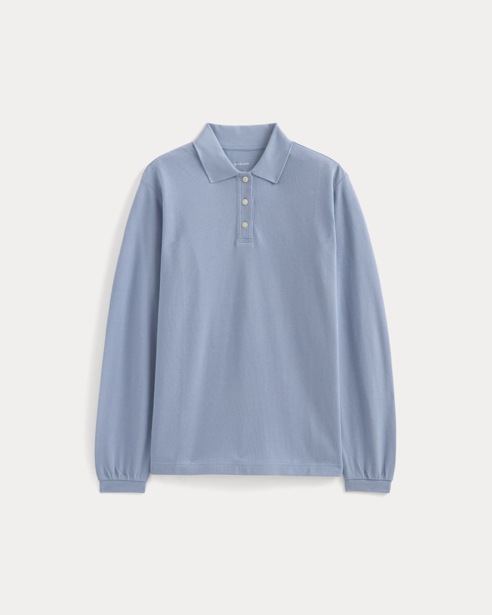 Oversized Pique Polo | Soft Blue