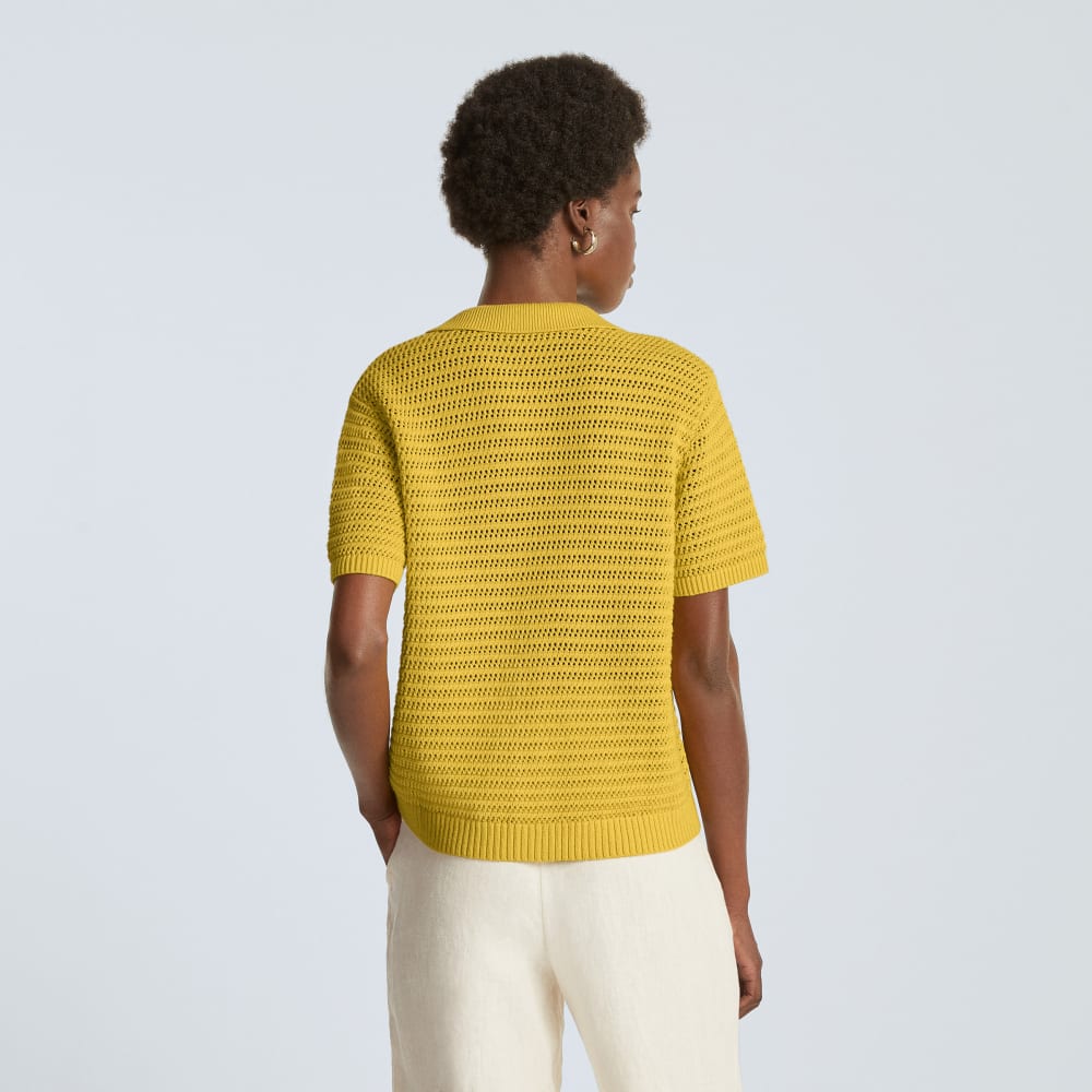 The Crochet Knit Polo | Super Lemon
