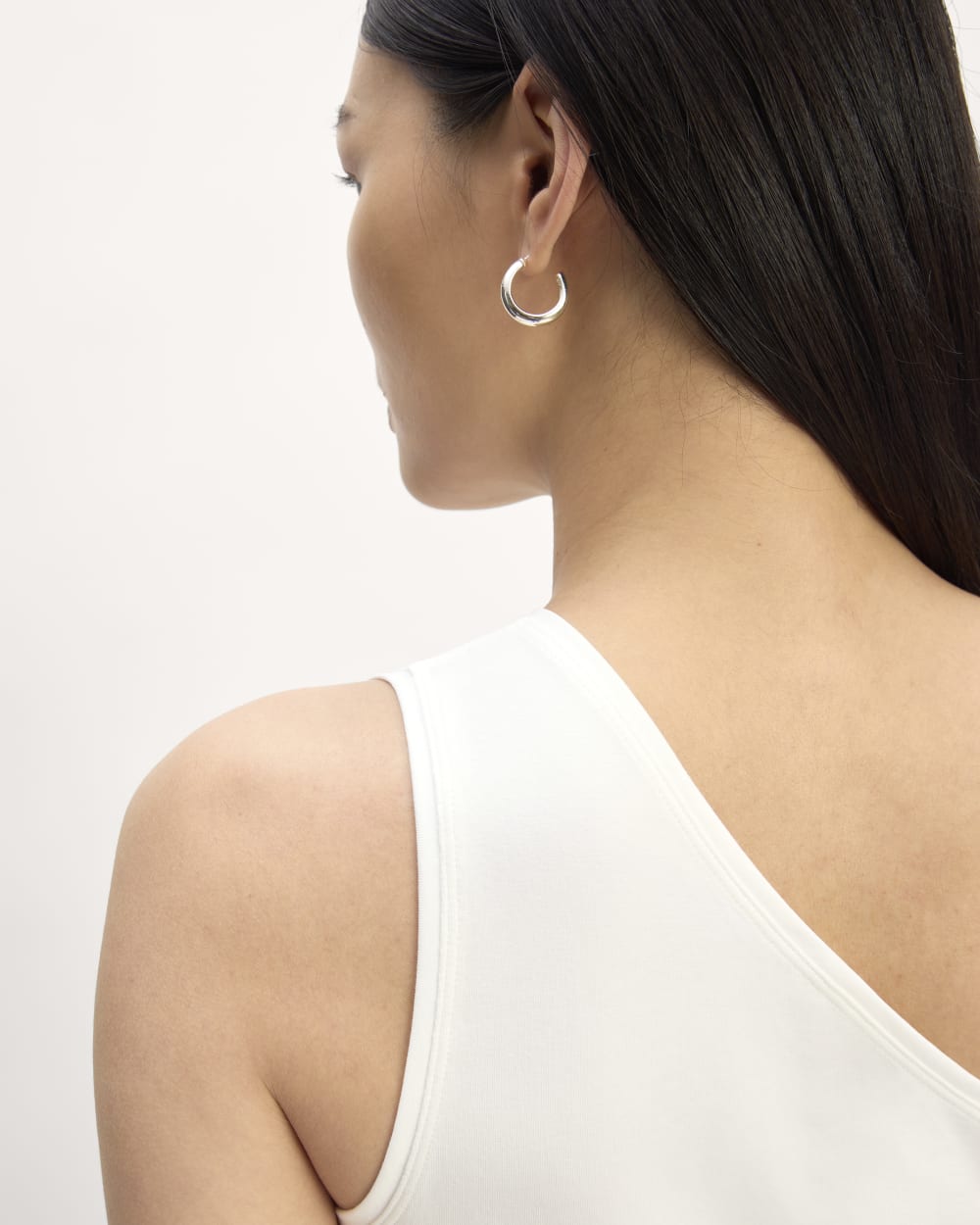 The Form One-Shoulder Tank | White