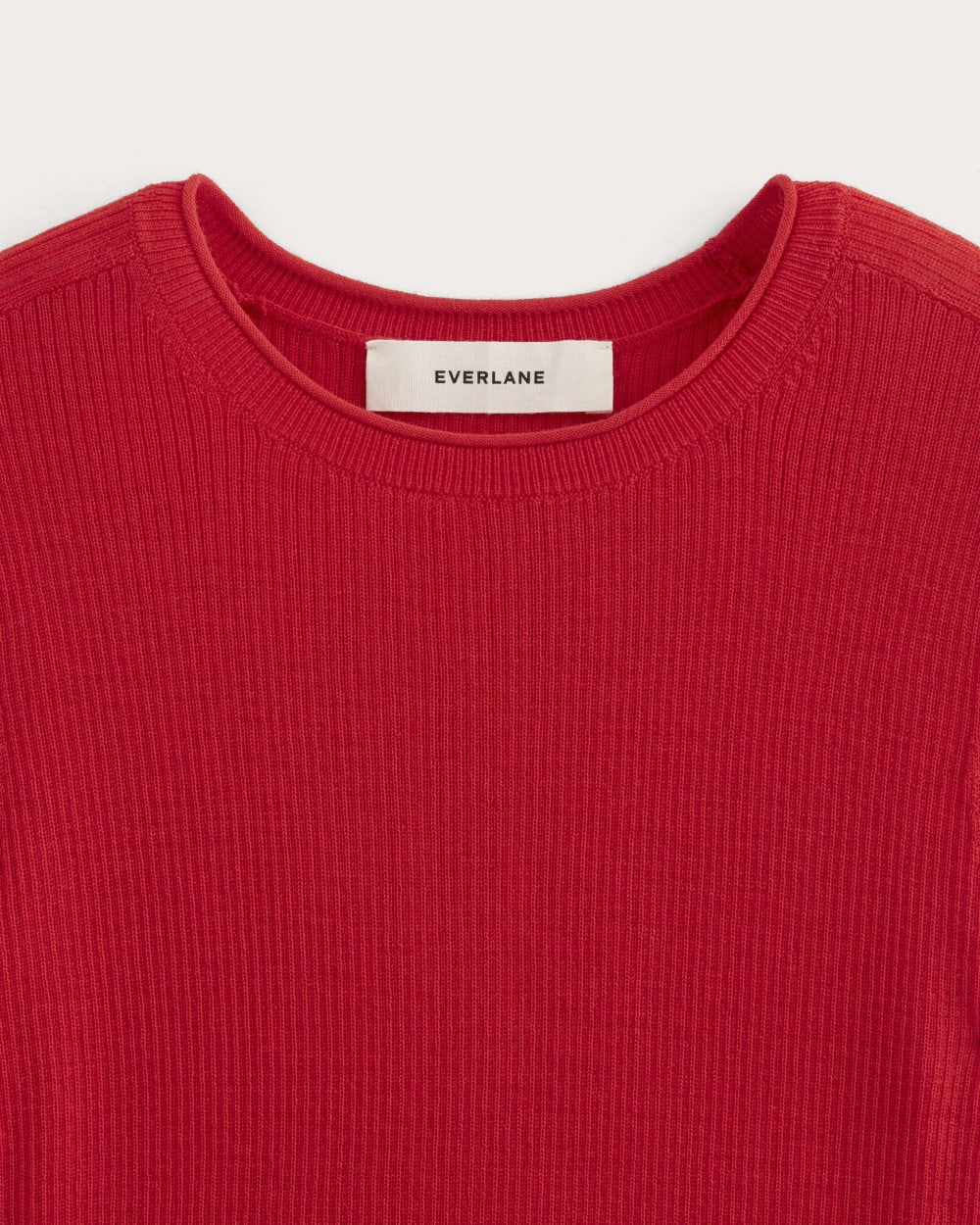 The Sweater Tee in Ultrasoft Merino | Classic Red