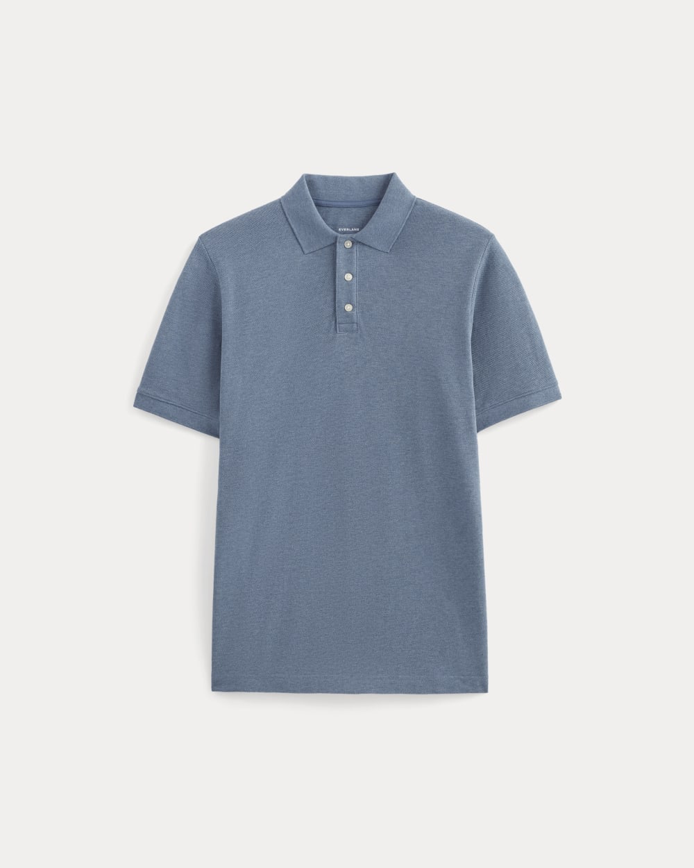 The Pique Polo | Heather Soft Cobalt