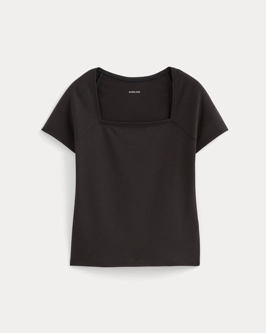 The Form Square-Neck Top | Black