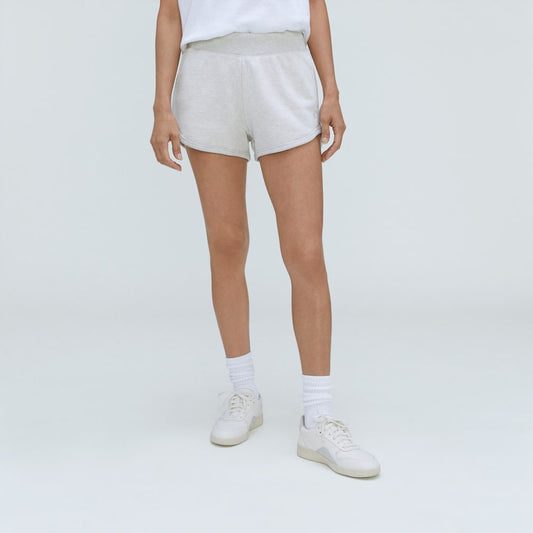 The Track Sweatshort | Light Heather Grey