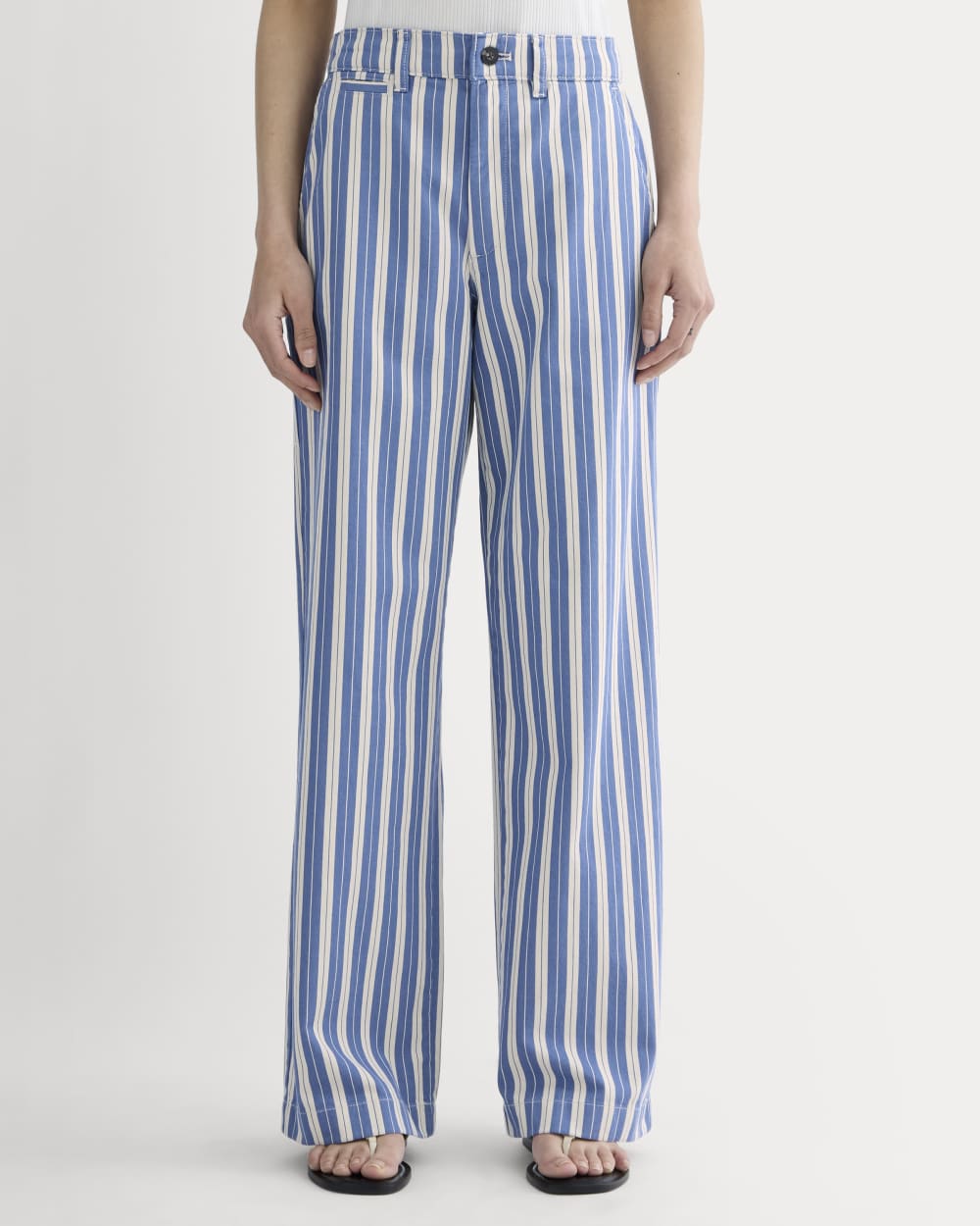 The Wide-Leg Chino | Dutch Blue / Natural