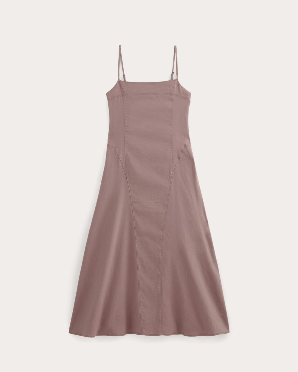 The Seamed Dress in Stretch Linen | Rose Dusk