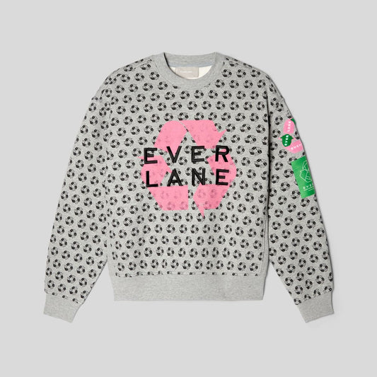 The ReTrack Crewneck Sweatshirt | Earth Day Grey Multi