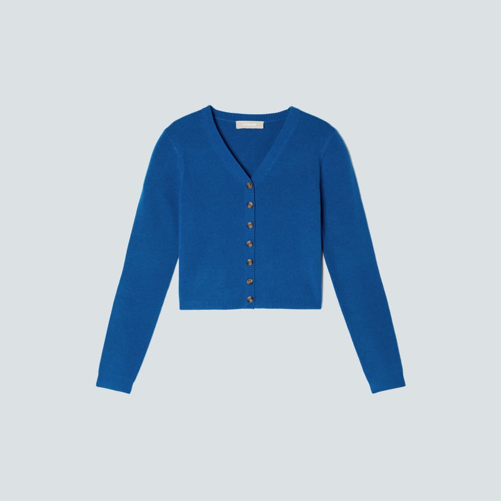 The Luxe Merino Cardigan | Lapis Blue