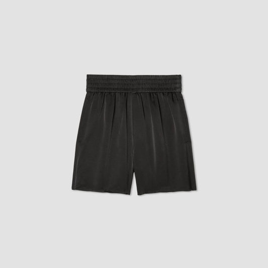 The Satin Pull-On Short | Black