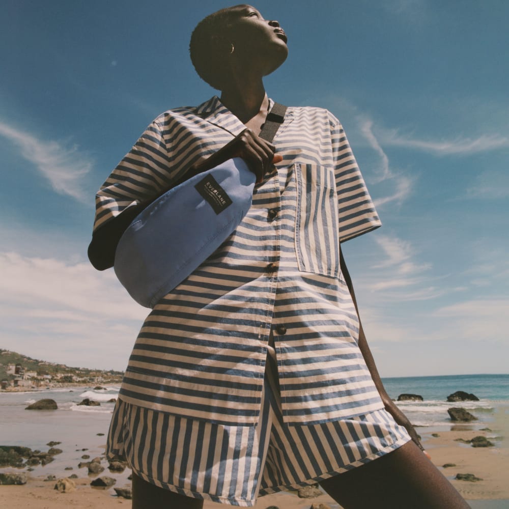 The Poplin Boxer Short | Mazarine Blue / Bone