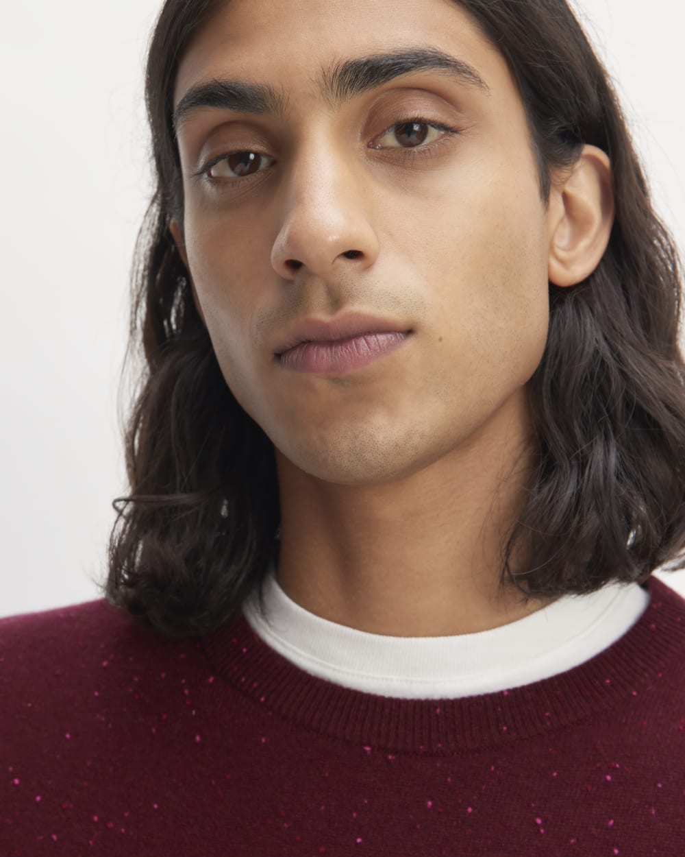 The Cashmere Crew | Burgundy Donegal