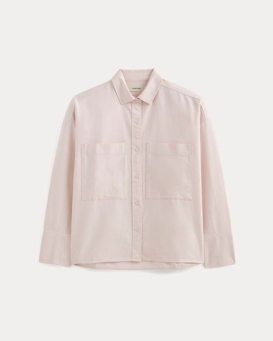 The Boxy Oxford | Rose Quartz Chambray