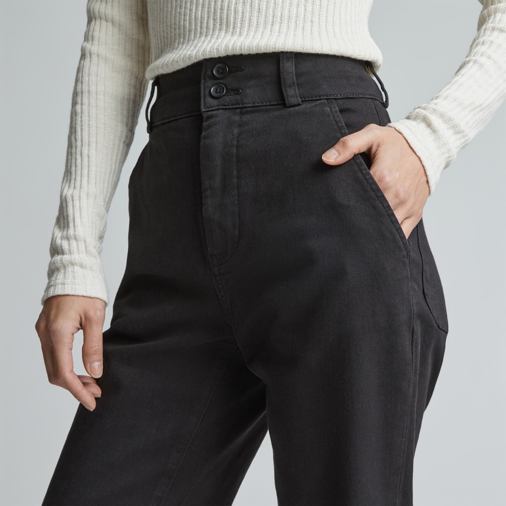 The Organic Straight-Leg Pant | Black
