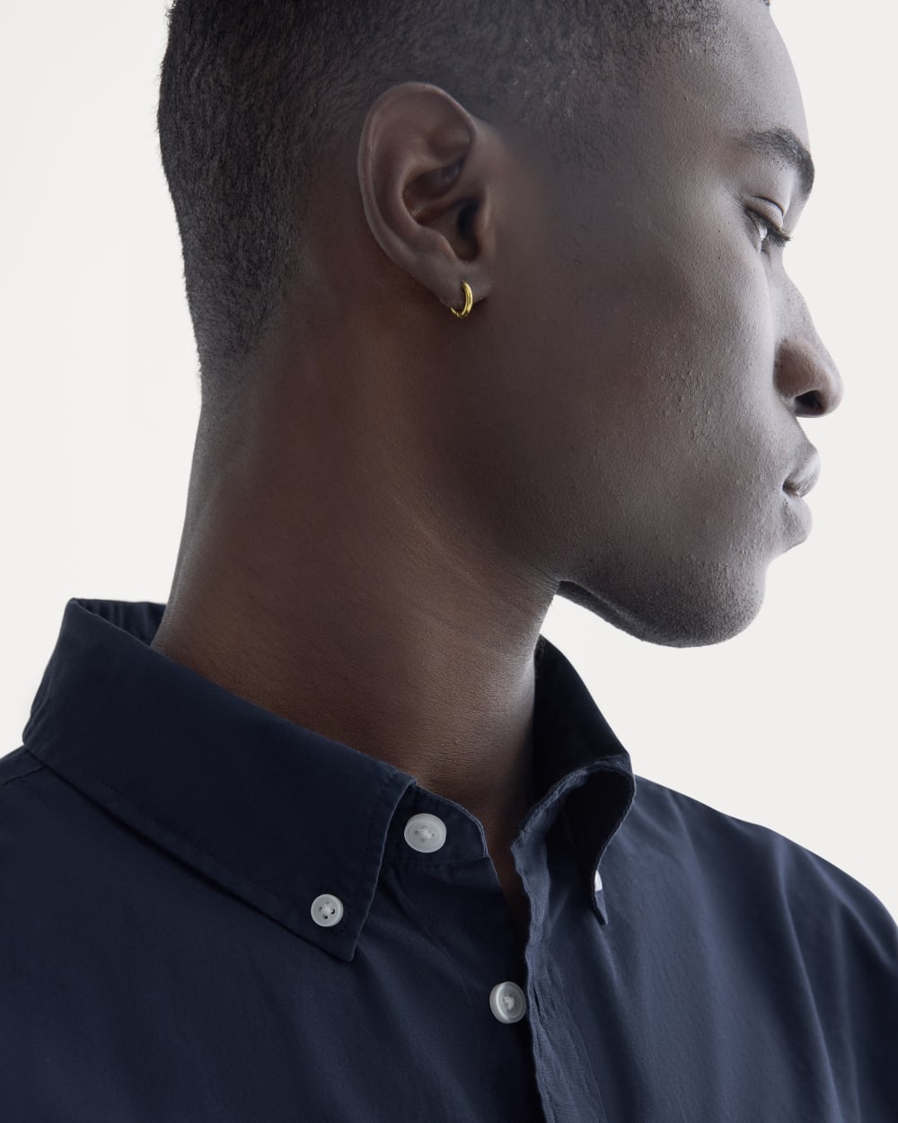 Washed Poplin Shirt | Navy