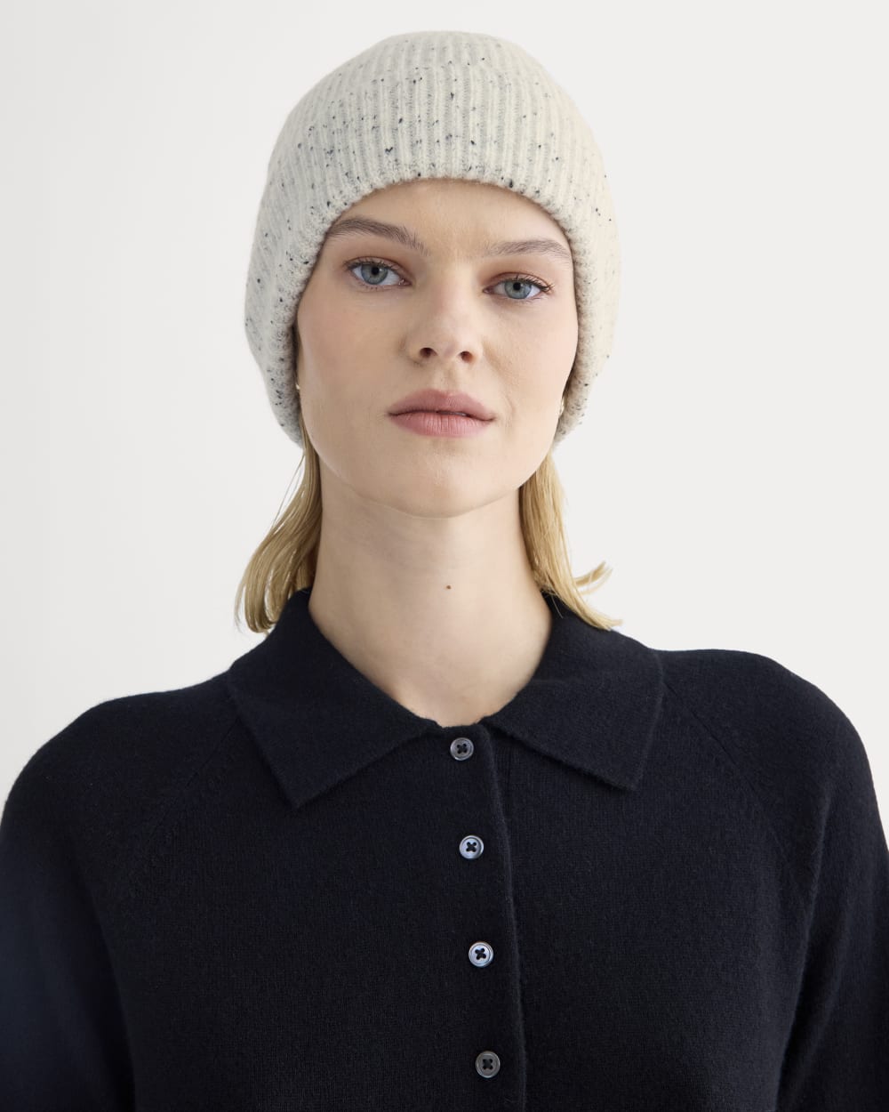 The Cashmere Ribbed Beanie | Frost Donegal
